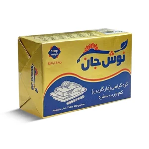 کره گیاهی (مارگارین) کم چرب سفره 100 گرمی نوش جان (دایکات 30 عددی)