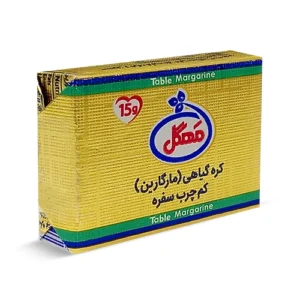 کره گیاهی (مارگارین) کم چرب سفره 15 گرمی فویلی مهگل (دایکات 100 عددی)