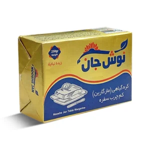 کره گیاهی (مارگارین) کم چرب سفره 250 گرمی نوش جان (دایکات 12 عددی)